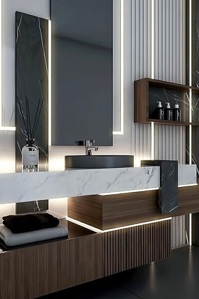 muebles auxiliares baño lujo